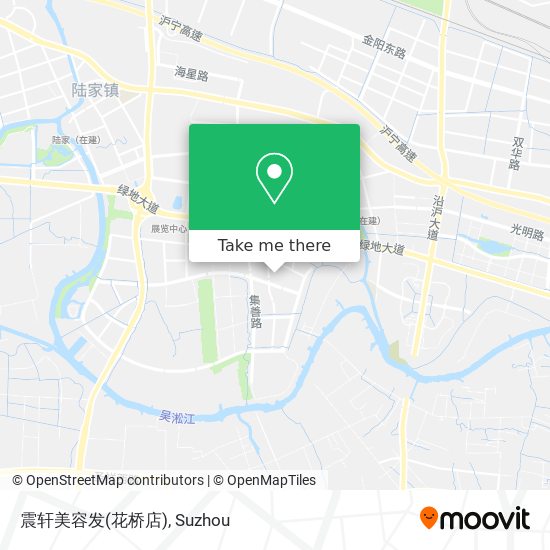 震轩美容发(花桥店) map