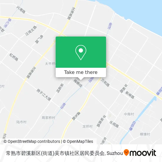 常熟市碧溪新区(街道)吴市镇社区居民委员会 map