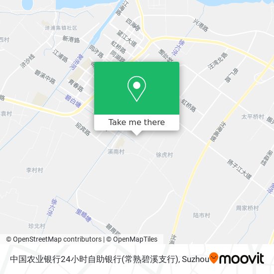 中国农业银行24小时自助银行(常熟碧溪支行) map