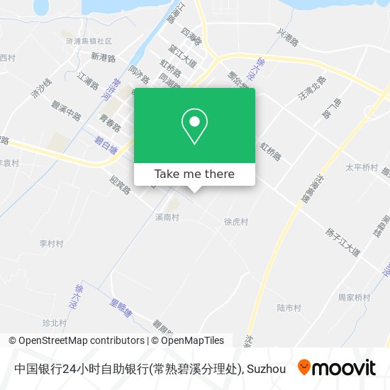 中国银行24小时自助银行(常熟碧溪分理处) map