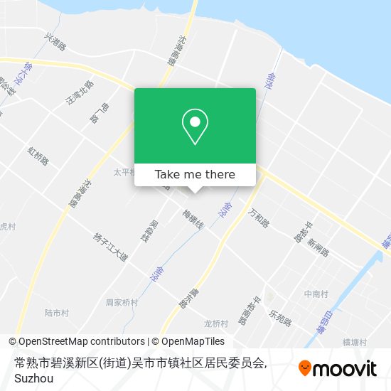 常熟市碧溪新区(街道)吴市市镇社区居民委员会 map