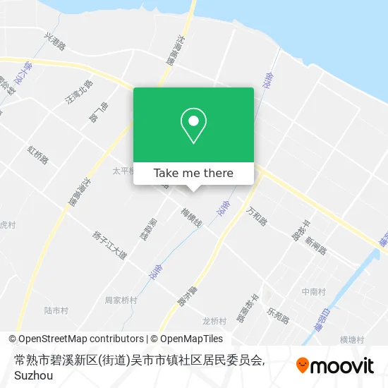 常熟市碧溪新区(街道)吴市市镇社区居民委员会 map