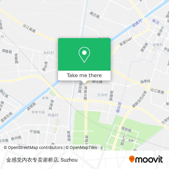 金感觉内衣专卖谢桥店 map