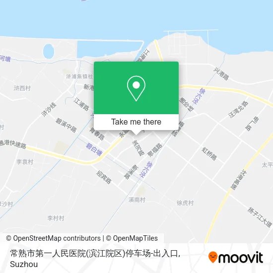 常熟市第一人民医院(滨江院区)停车场-出入口 map