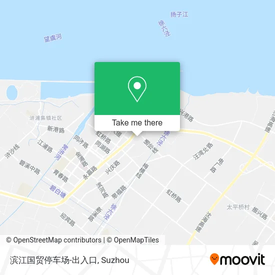 滨江国贸停车场-出入口 map