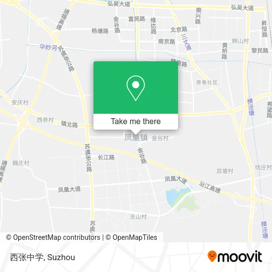 西张中学 map