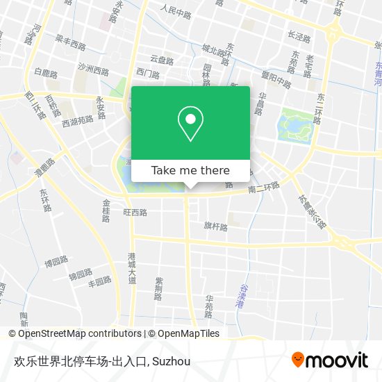 欢乐世界北停车场-出入口 map