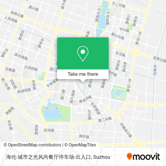 海伦·城市之光风尚餐厅停车场-出入口 map