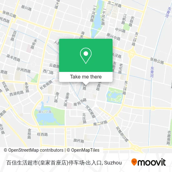 百信生活超市(皇家首座店)停车场-出入口 map