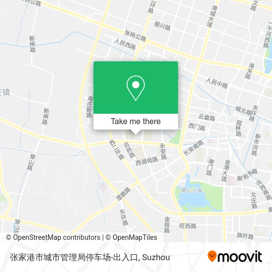 张家港市城市管理局停车场-出入口 map