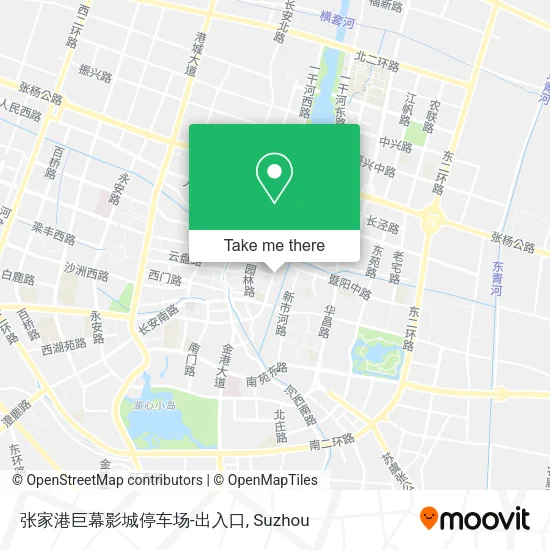 张家港巨幕影城停车场-出入口 map