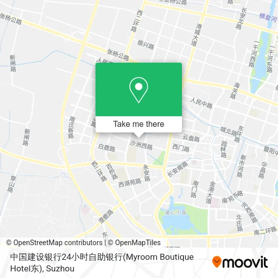 中国建设银行24小时自助银行(Myroom Boutique Hotel东) map