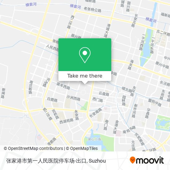 张家港市第一人民医院停车场-出口 map