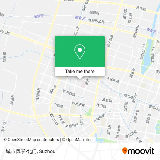 城市风景-北门 map