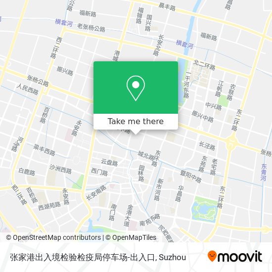 张家港出入境检验检疫局停车场-出入口 map