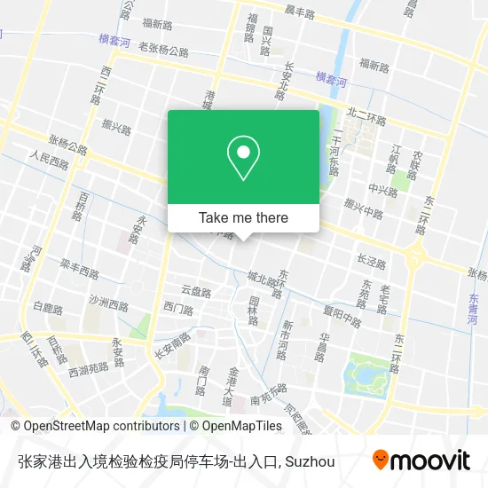 张家港出入境检验检疫局停车场-出入口 map