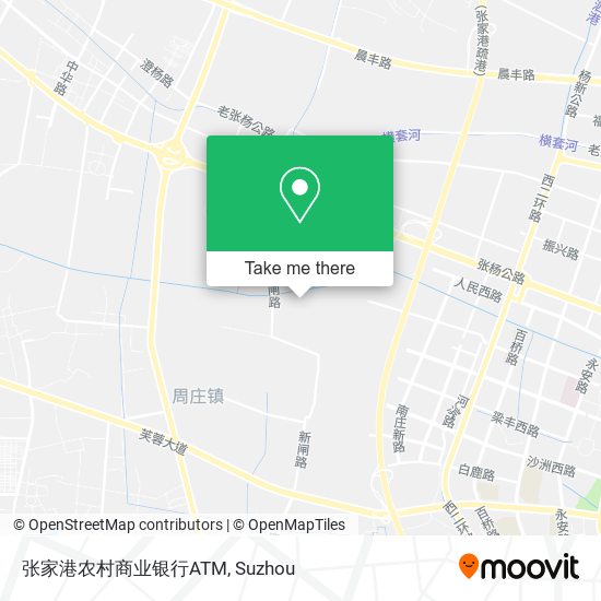 张家港农村商业银行ATM map