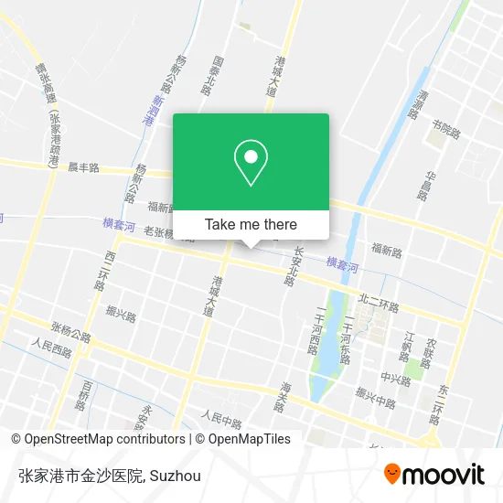 张家港市金沙医院 map