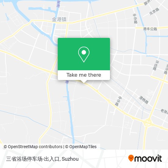 三省浴场停车场-出入口 map