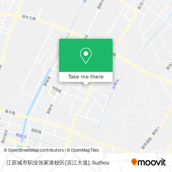 江苏城市职业张家港校区(滨江大道) map