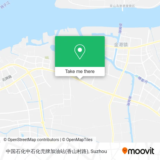 中国石化中石化壳牌加油站(香山村路) map