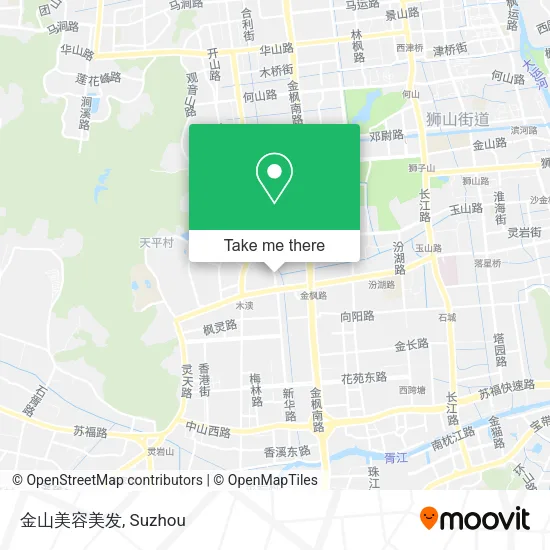 金山美容美发 map