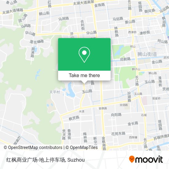 红枫商业广场-地上停车场 map