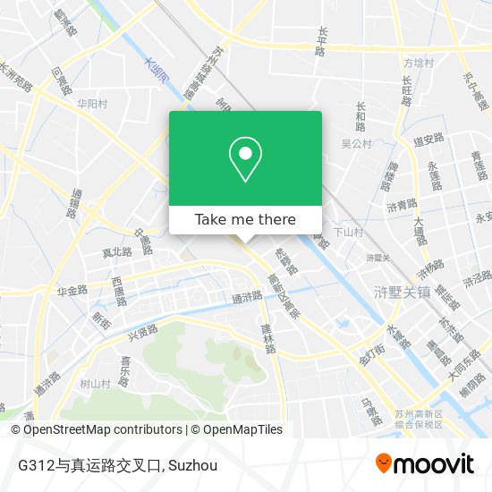 G312与真运路交叉口 map