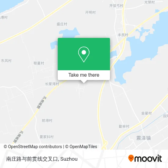 南庄路与前贯线交叉口 map