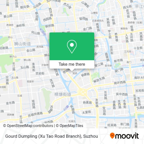 How To Get To 葫芦饺子 胥涛路店 In 姑苏区by Bus Or Metro