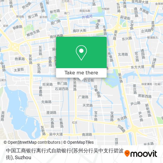 中国工商银行离行式自助银行(苏州分行吴中支行碧波街) map