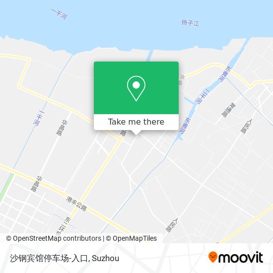 沙钢宾馆停车场-入口 map