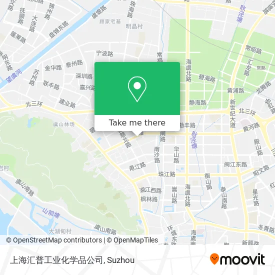 上海汇普工业化学品公司 map