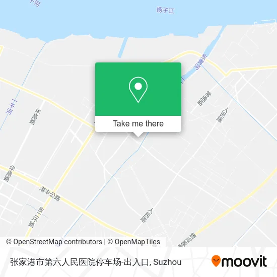 张家港市第六人民医院停车场-出入口 map