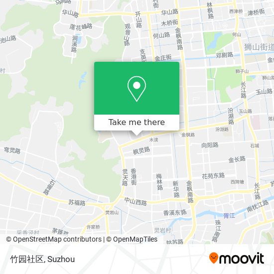 竹园社区 map