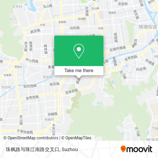 珠枫路与珠江南路交叉口 map