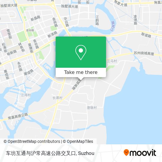 车坊互通与沪常高速公路交叉口 map