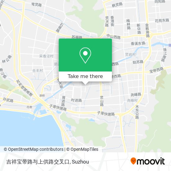 吉祥宝带路与上供路交叉口 map