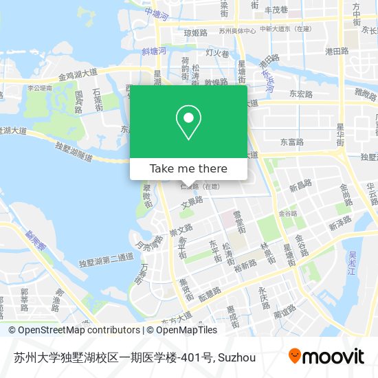 苏州大学独墅湖校区一期医学楼-401号 map