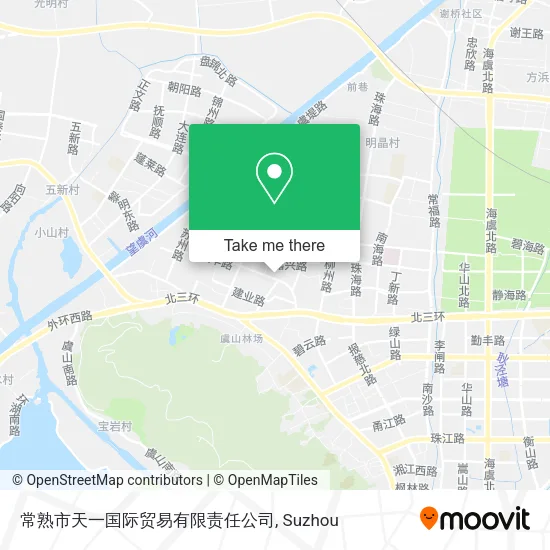 常熟市天一国际贸易有限责任公司 map