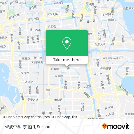 碧波中学-东北门 map