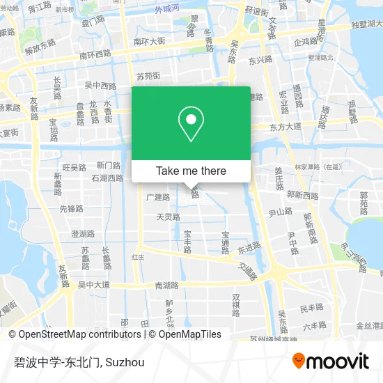 碧波中学-东北门 map