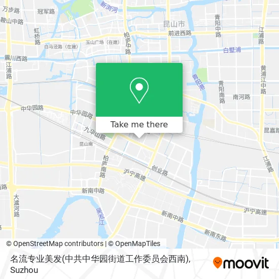 名流专业美发(中共中华园街道工作委员会西南) map