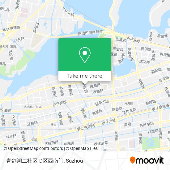 青剑湖二社区-D区西南门 map