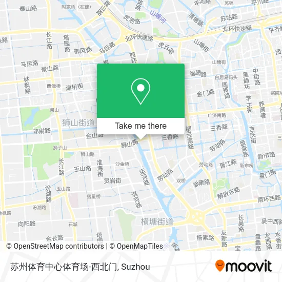 苏州体育中心体育场-西北门 map