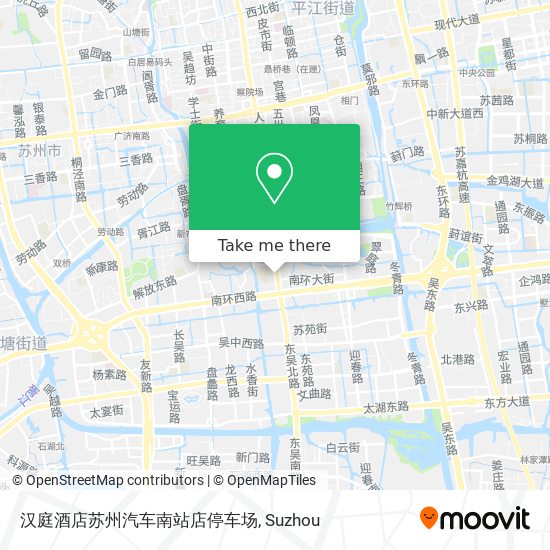 汉庭酒店苏州汽车南站店停车场 map