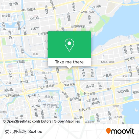 娄北停车场 map