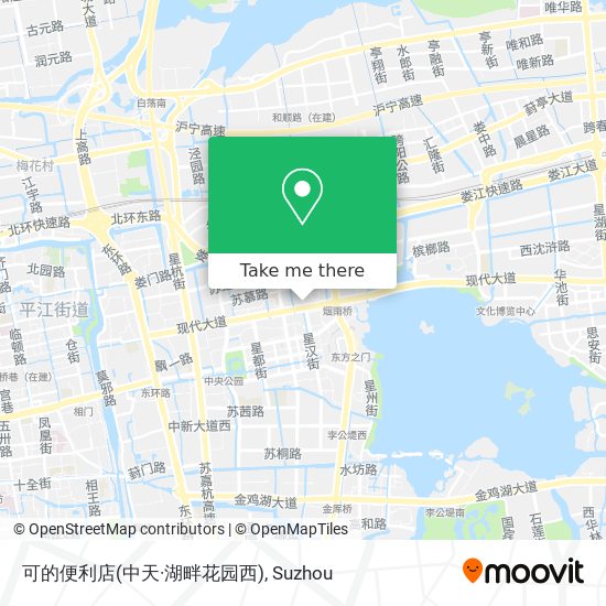 可的便利店(中天·湖畔花园西) map