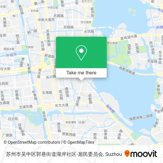 苏州市吴中区郭巷街道湖岸社区-居民委员会 map