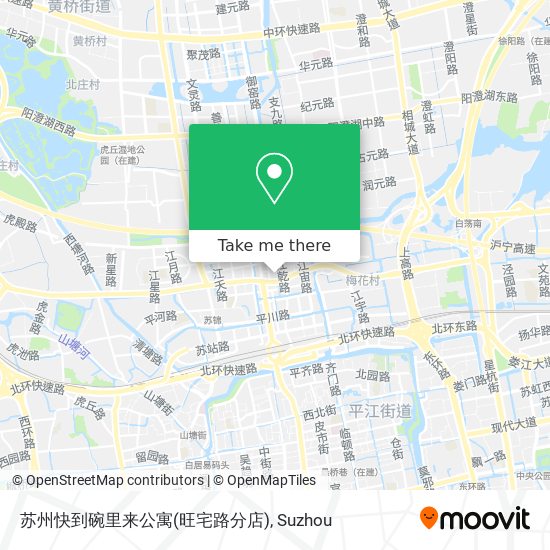 苏州快到碗里来公寓(旺宅路分店) map